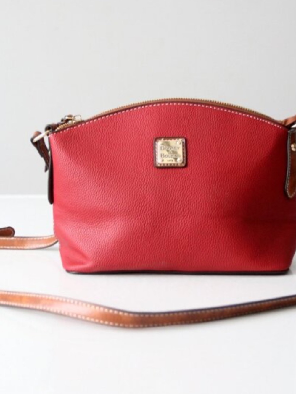 Dooney & Bourke Suki Crossbody Red Leather Crossbody Bag